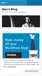 Mobile Screenshot of maxmosher.wordpress.com