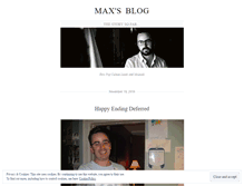Tablet Screenshot of maxmosher.wordpress.com