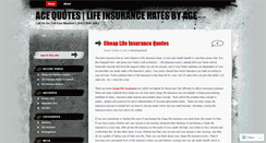 Desktop Screenshot of acequotes.wordpress.com