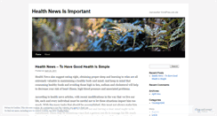 Desktop Screenshot of healthnewswebpages6.wordpress.com