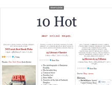 Tablet Screenshot of 10hot.wordpress.com