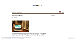 Desktop Screenshot of hannarabi.wordpress.com