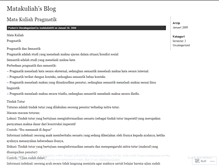 Tablet Screenshot of matakuliahku.wordpress.com
