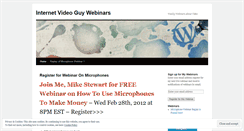 Desktop Screenshot of internetvideoguy.wordpress.com