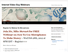 Tablet Screenshot of internetvideoguy.wordpress.com