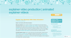 Desktop Screenshot of animatedexplainervideos.wordpress.com