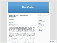 Tablet Screenshot of alanmadsen.wordpress.com