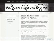 Tablet Screenshot of patrociniocriativo.wordpress.com