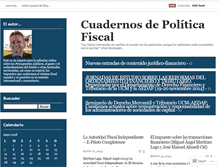 Tablet Screenshot of cuadernosdepoliticafiscal.wordpress.com