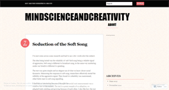 Desktop Screenshot of mindscienceandcreativity.wordpress.com