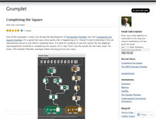 Tablet Screenshot of grumplet.wordpress.com