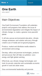 Mobile Screenshot of 1earthfoundation.wordpress.com