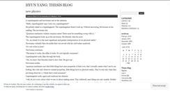 Desktop Screenshot of hyunyang.wordpress.com