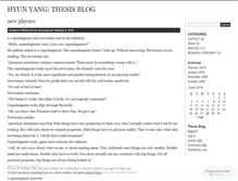 Tablet Screenshot of hyunyang.wordpress.com