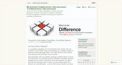 Desktop Screenshot of competitiveadvantages.wordpress.com
