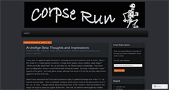 Desktop Screenshot of corpserun.wordpress.com