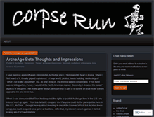 Tablet Screenshot of corpserun.wordpress.com