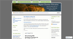 Desktop Screenshot of baptisteducation.wordpress.com