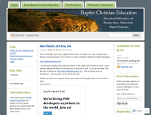 Tablet Screenshot of baptisteducation.wordpress.com