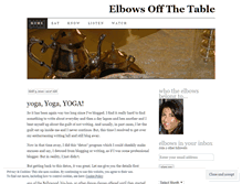 Tablet Screenshot of elbowsoffthetable.wordpress.com