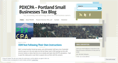 Desktop Screenshot of pdxcpa.wordpress.com