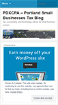 Mobile Screenshot of pdxcpa.wordpress.com