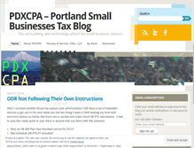 Tablet Screenshot of pdxcpa.wordpress.com