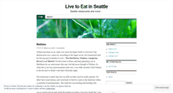 Desktop Screenshot of livetoeatseattle.wordpress.com