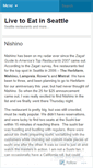 Mobile Screenshot of livetoeatseattle.wordpress.com