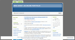 Desktop Screenshot of mirasaraf.wordpress.com