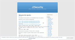 Desktop Screenshot of j2security.wordpress.com