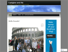 Tablet Screenshot of castiglionale.wordpress.com
