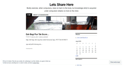 Desktop Screenshot of letssharehere.wordpress.com