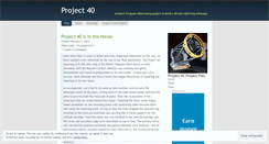 Desktop Screenshot of project40.wordpress.com