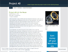 Tablet Screenshot of project40.wordpress.com