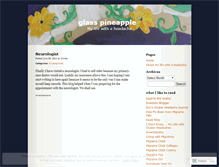 Tablet Screenshot of glasspineapple.wordpress.com