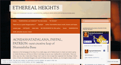 Desktop Screenshot of etherealheights.wordpress.com
