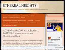 Tablet Screenshot of etherealheights.wordpress.com