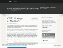 Tablet Screenshot of mommyweeklynews.wordpress.com