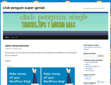 Tablet Screenshot of clubpenguinsupergenial.wordpress.com