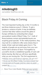 Mobile Screenshot of nikeblog03.wordpress.com