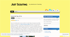 Desktop Screenshot of justscouting.wordpress.com