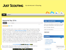 Tablet Screenshot of justscouting.wordpress.com