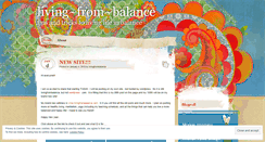 Desktop Screenshot of livingfrombalance.wordpress.com
