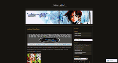 Desktop Screenshot of animeglobe.wordpress.com