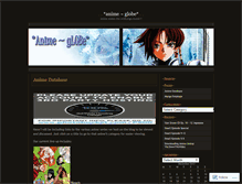 Tablet Screenshot of animeglobe.wordpress.com