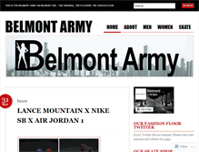 Tablet Screenshot of belmontarmy.wordpress.com