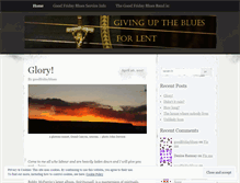 Tablet Screenshot of goodfridayblues.wordpress.com
