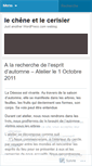 Mobile Screenshot of lecheneetlecerisier.wordpress.com