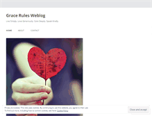 Tablet Screenshot of gracerules.wordpress.com